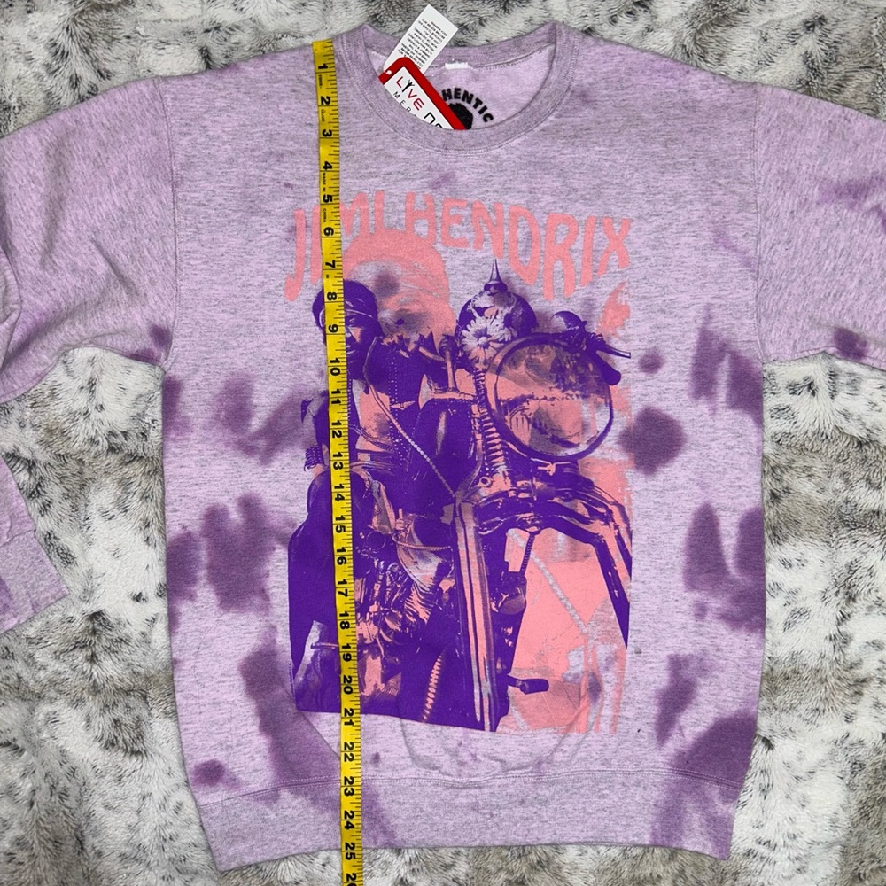 π NWT Jimi Hendrix Live Nation Officially Licensed Crewneck Tie Dye Sweatshirt - Picture 10 of 11